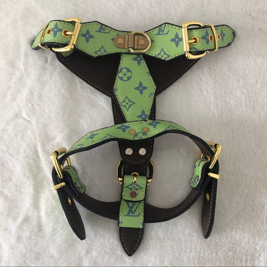 Chewy Vuiton Leather Harness