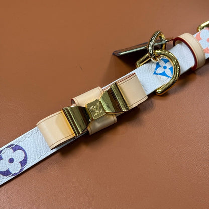 Chewy Vuiton Collar & Leash Set