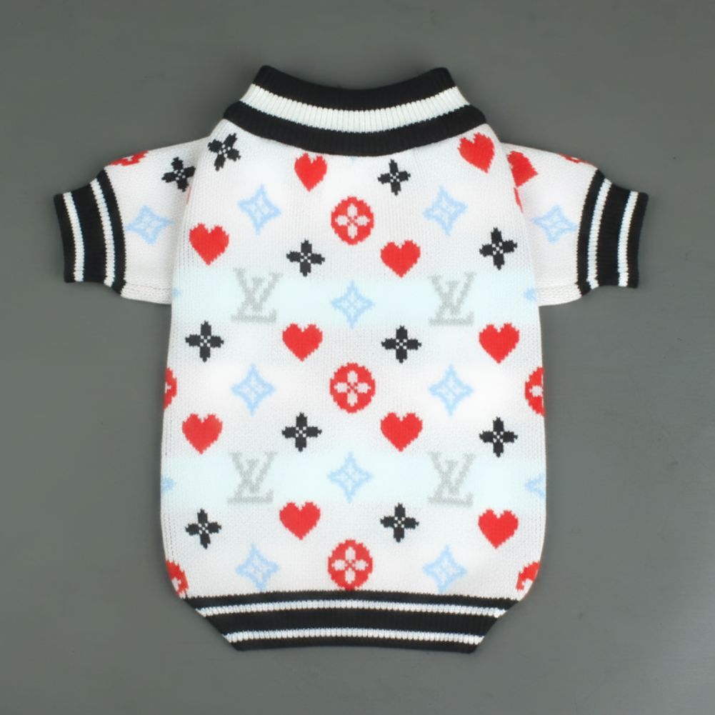 Chewy Vuiton Heart Sweater