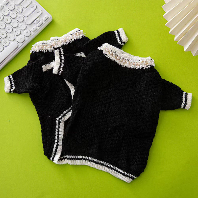 Chewnel Tweed Brooch Cardigan