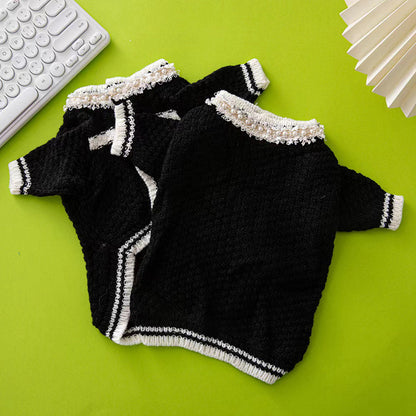 Chewnel Tweed Brooch Cardigan