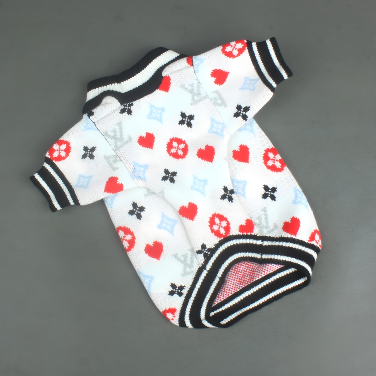 Chewy Vuiton Heart Sweater