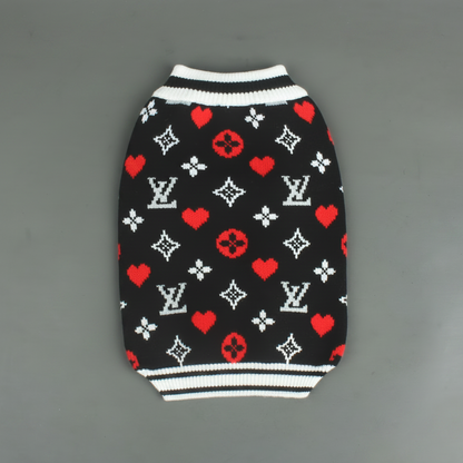 Chewy Vuiton Heart Sweater