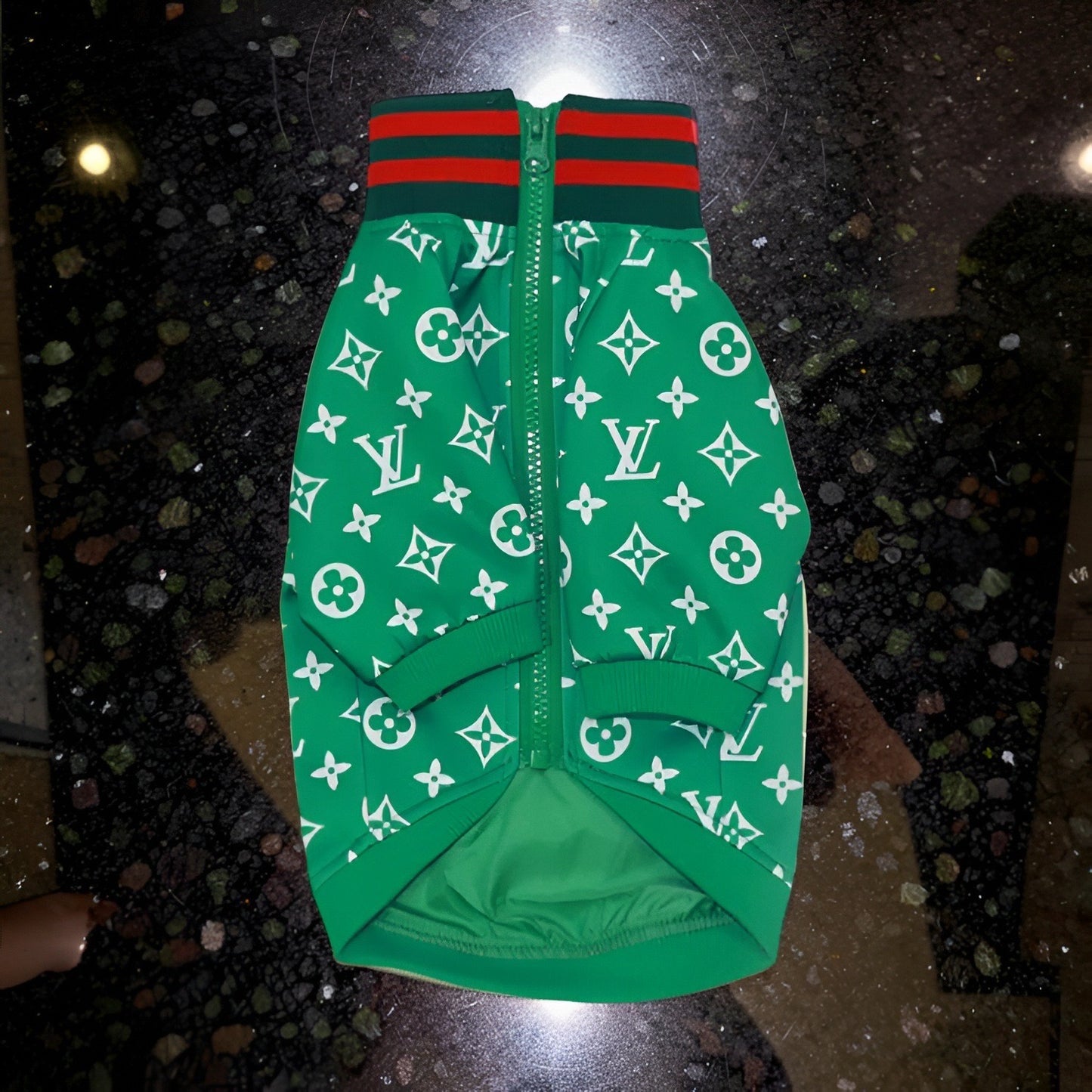 Chewy Vuiton Emerald Jacket