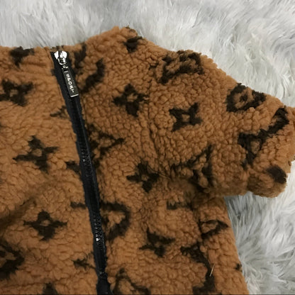 Chewy Vuiton Sherpa Jacket