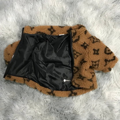Chewy Vuiton Sherpa Jacket