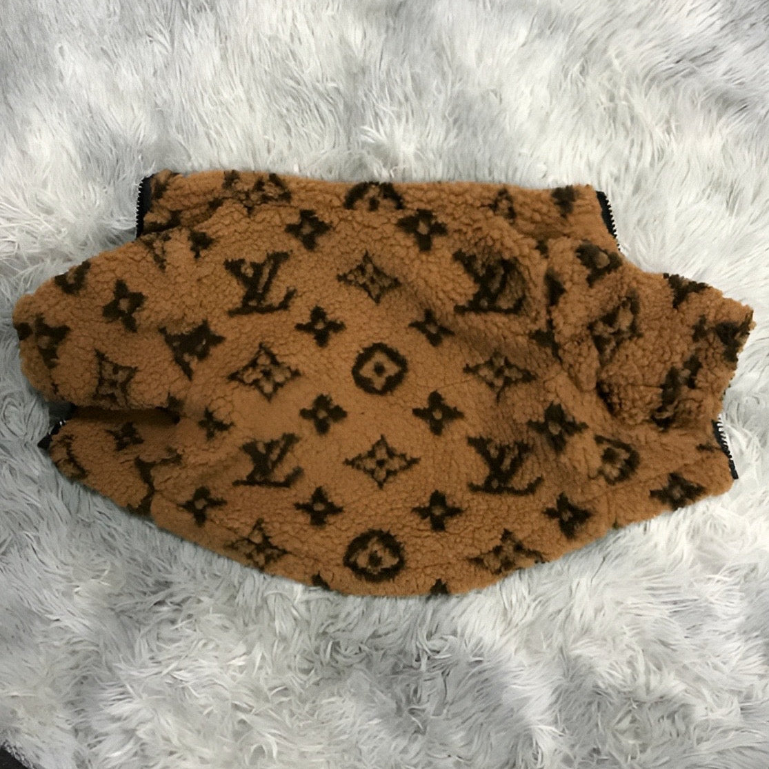 Chewy Vuiton Sherpa Jacket