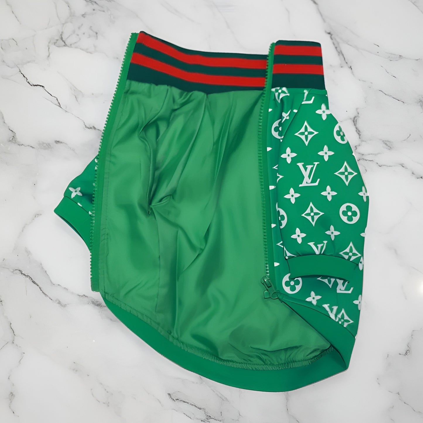 Chewy Vuiton Emerald Jacket