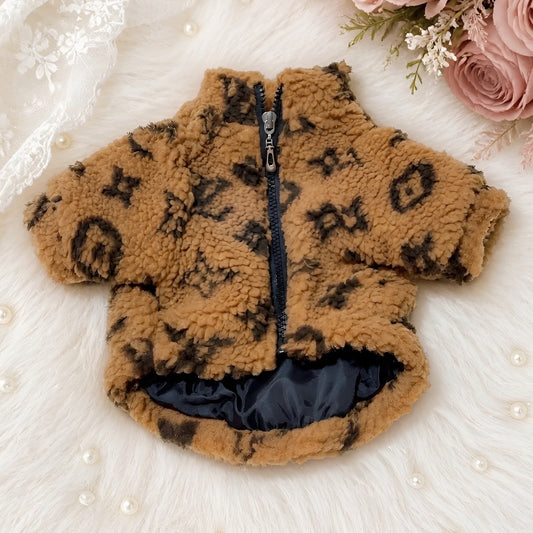 Chewy Vuiton Sherpa Jacket