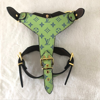 Chewy Vuiton Lime Harness